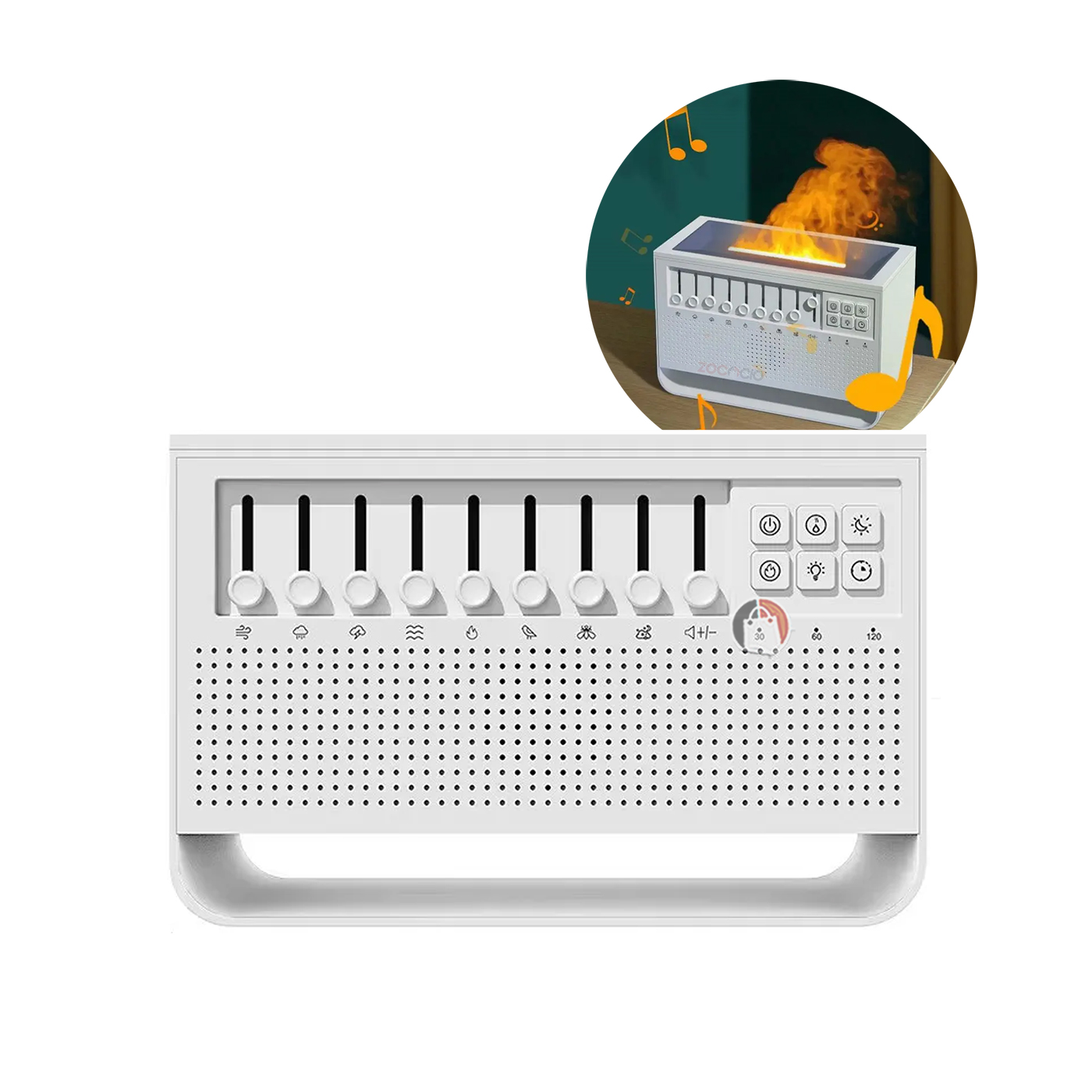 Miniatura 7 de Humidificador De Ruido Blanco Sonidos